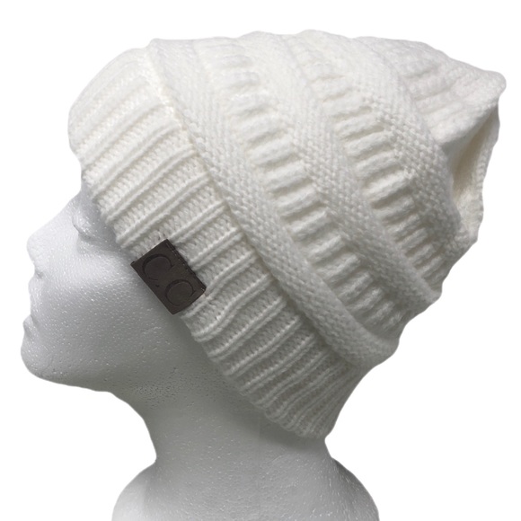 C.C Messy Bun Ponytail Beanie | Set of 3 - Picture 4 of 8